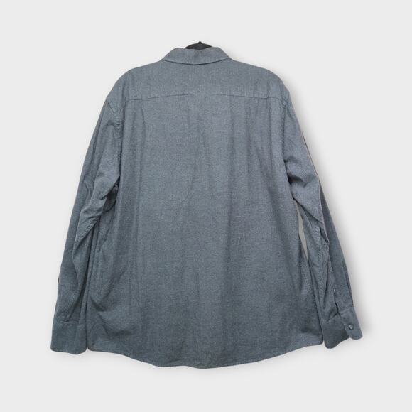 Mens UNTUCKit Dark Gray Long Sleeve Button Up Shirt 100% Cotton Size XXL - Picture 4 of 4